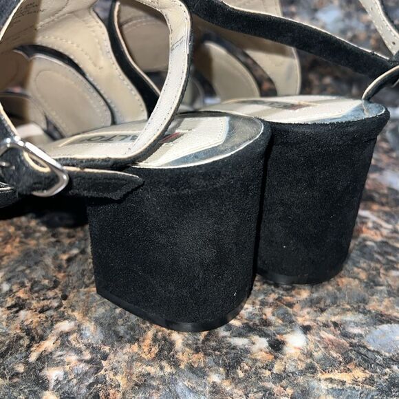 RIALTO Shoes Saffron Women's Sandal, Navy Multi/Suedette, 9M - Picture 8 of 12